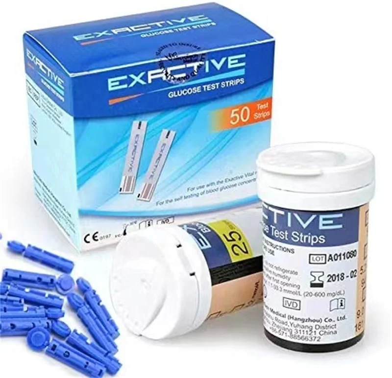 Portable Code Free Digital Glucometer Without Blood,Smart Blood Sugar Monitor Kit With Strips