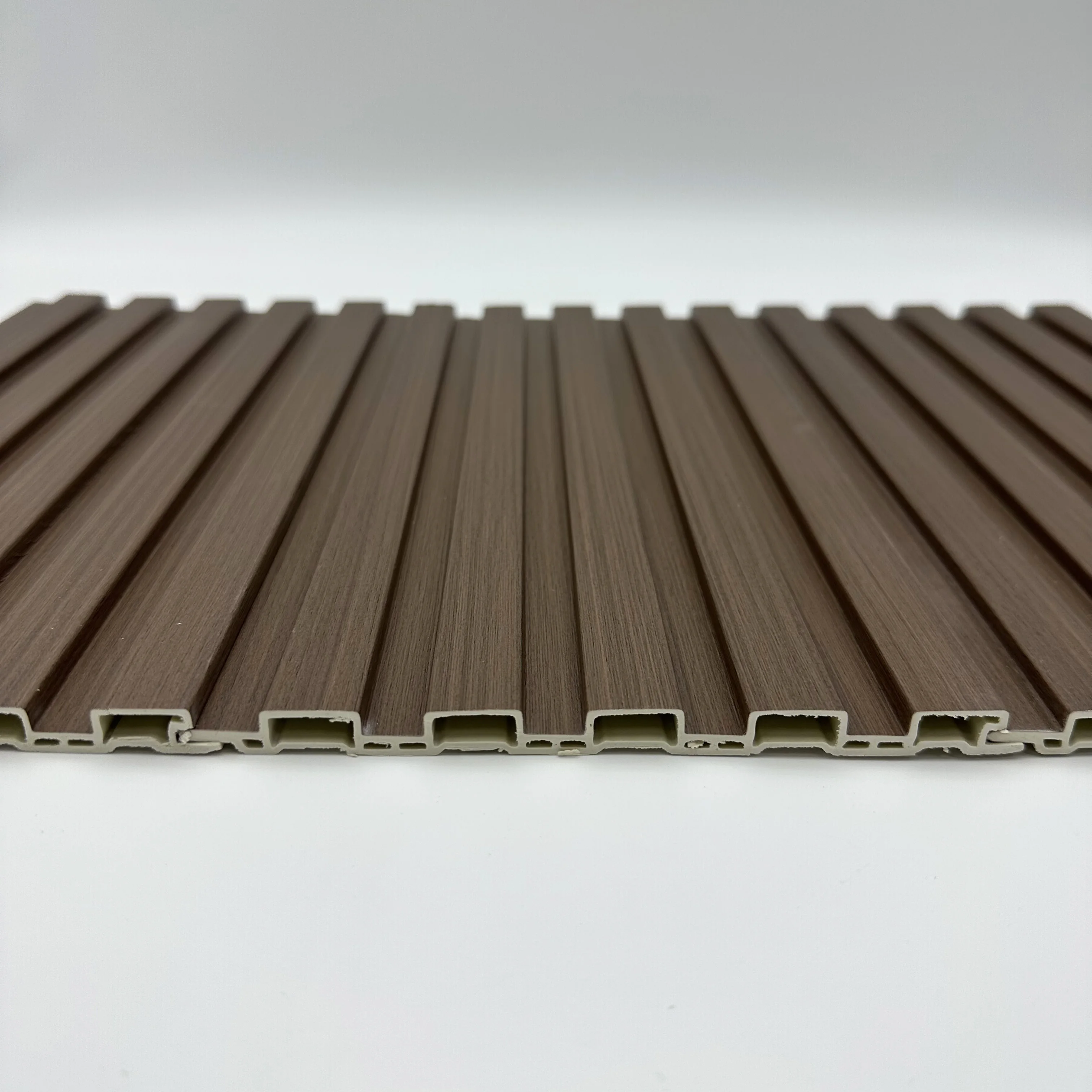 China Wholesale Eco-friendly wpc pvc stone wall panel Waterproof and Soundproof  pvc foam fluted panel interior home decoration