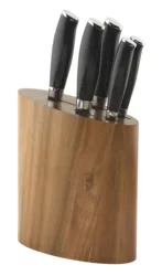 6pcs kitchen knife set german steel knife sets with block kitchen