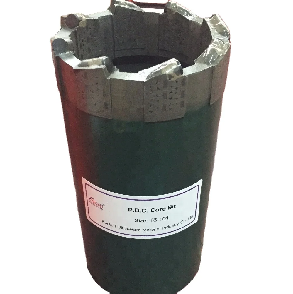 T6 series PDC core drilling bits for triple tube core barrel