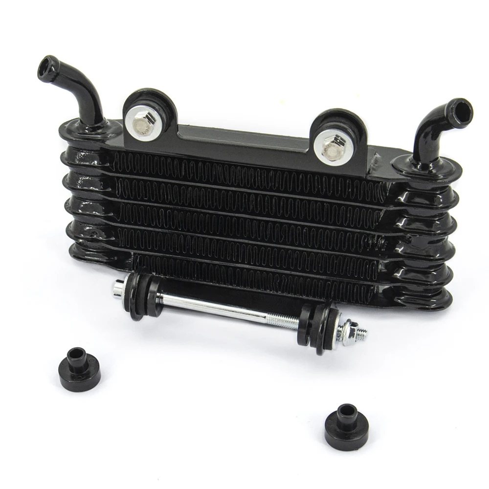 Black Aluminium Motorcycle Oil Cooler Suit for Honda Yamaha 200mm High Quality Modified Motorcycle and Car Accessories