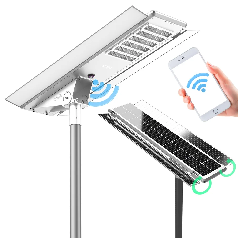 EXC dongguan guangzhou industrial dragon mart dubai solar power induction street light with inbuilt
