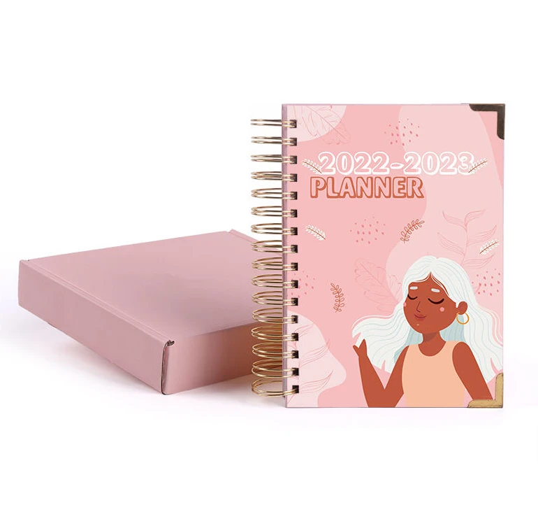Custom A5 Rose Gold YO Spiral Daily Planner