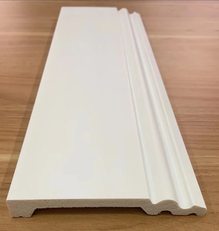 Light plaster line PVC material ps skirting panels MDF moulding/wood moulding