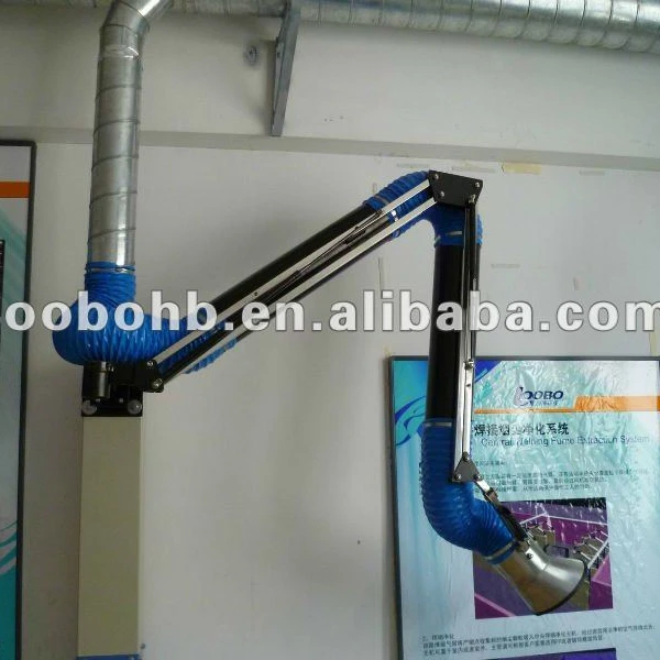 LB-JYC Welding fume extraction arms, dust collection arm used for source fume extraction for the industrial workshop