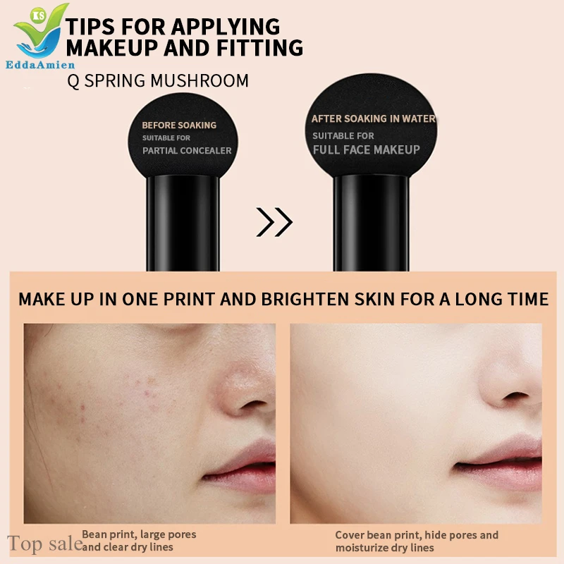 Natural Air Cushion Bb Cream Korean Cosmetics Mushroom Head Air Cushion CC Cream Foundation Cream for Face Makeup Concealer