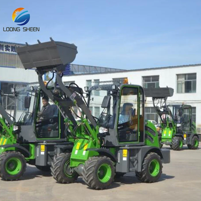 Small wheel loader, 1000kg laoder mini loader diesel  loader mini for hot sale