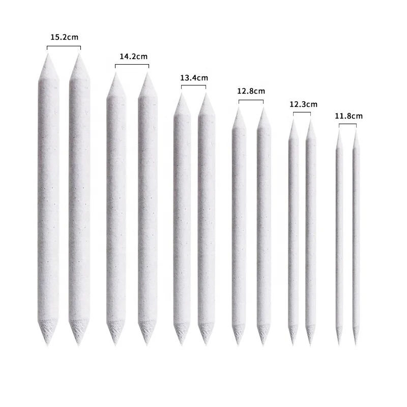 Blending Stump and Tortillon Set with 2 Sandpaper 1 Pencil Extender 1 Eraser 1 Gourd Sponge for Art Student Sketch Drawing kit