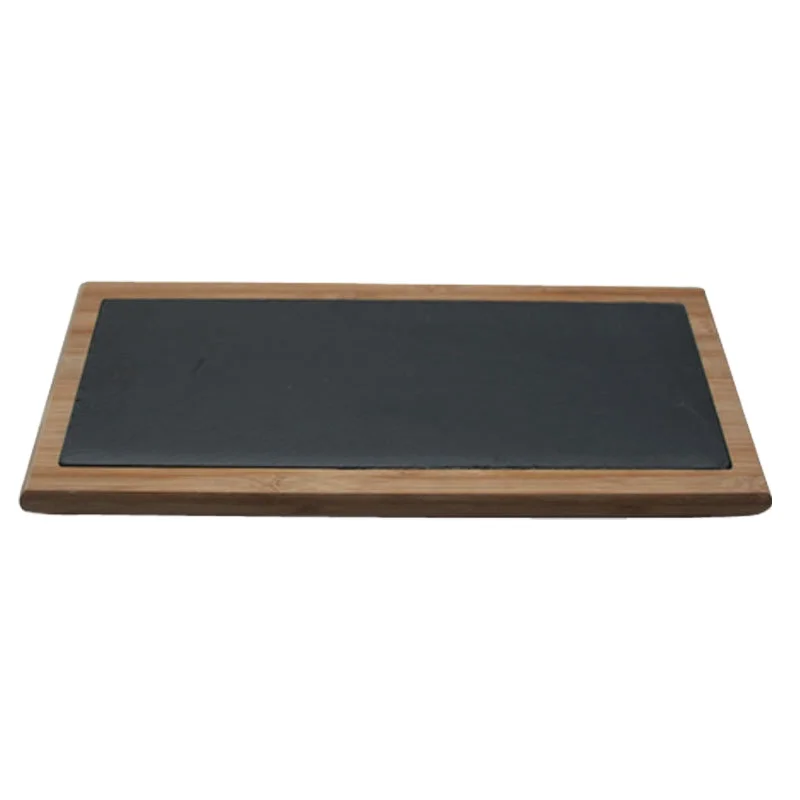 Tableware Handmade Tapa Party Boards Serving With Stainless Steel Handle High Quality Slate Tray Occasion Cheese Board