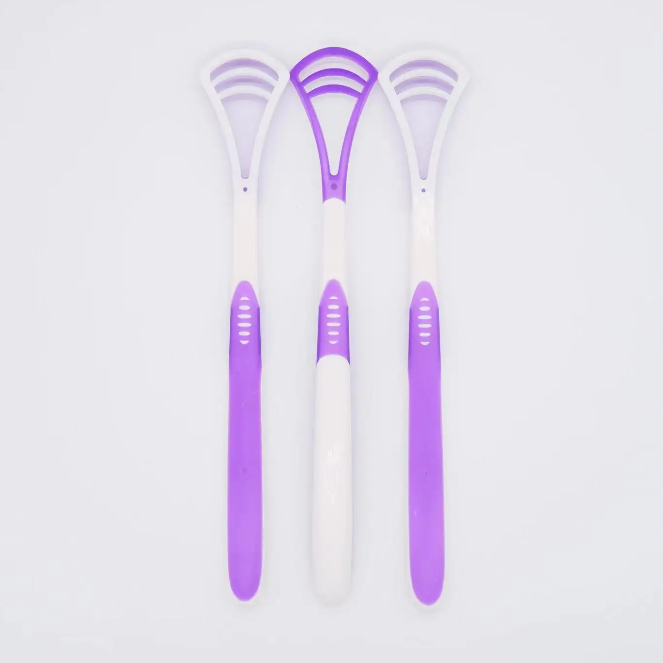 Portable Two side use  Oral Hygiene Care Clean Scraper Dental Tongue Cleaner