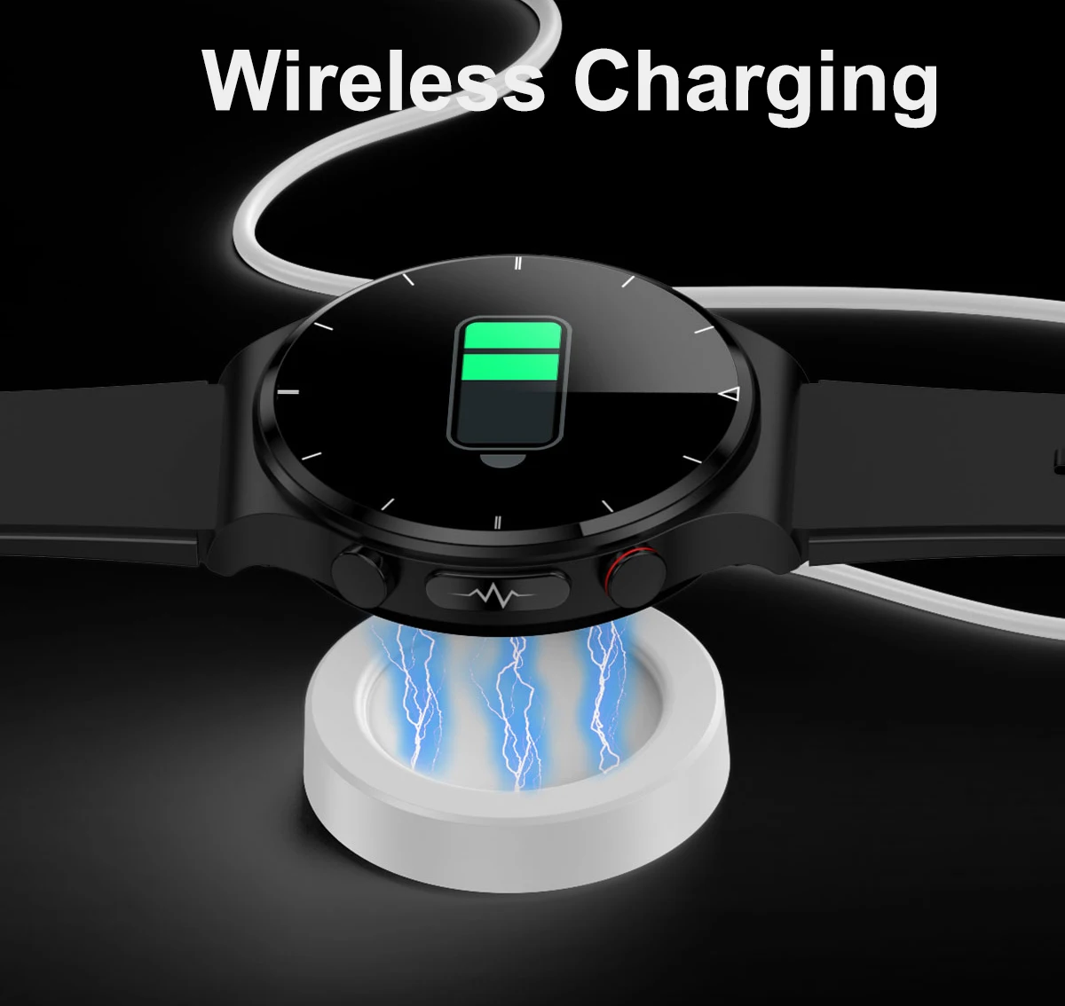 Smart Watch Round Shape Cheapest Android Smart Watch with ECG Full Round Screen Sport Smart Watch with Temperature Sensor