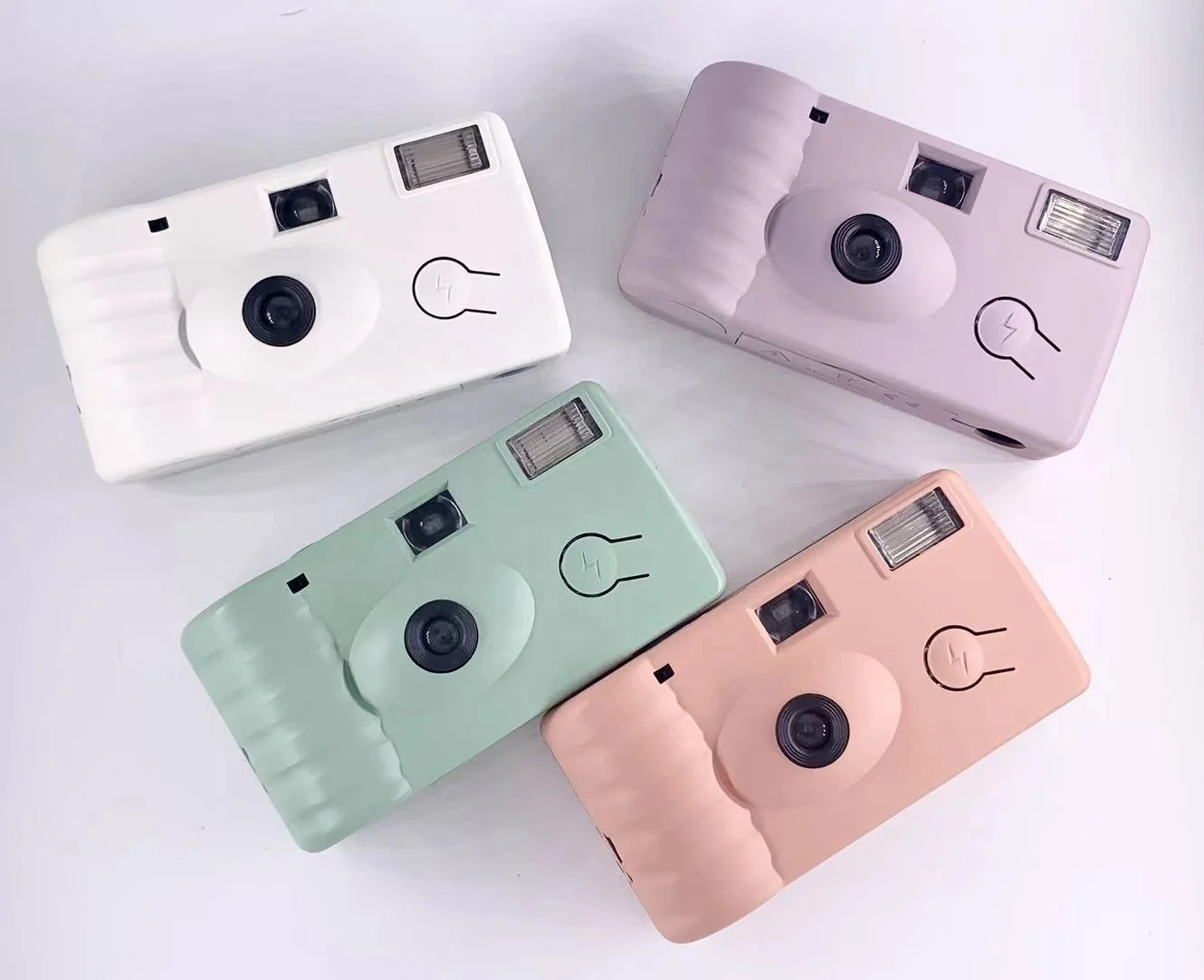 Горячая Распродажа, Одноразовая камера kodak с вспышкой, 35 мм, винтажная Розовая белая, одноразовая, оптом