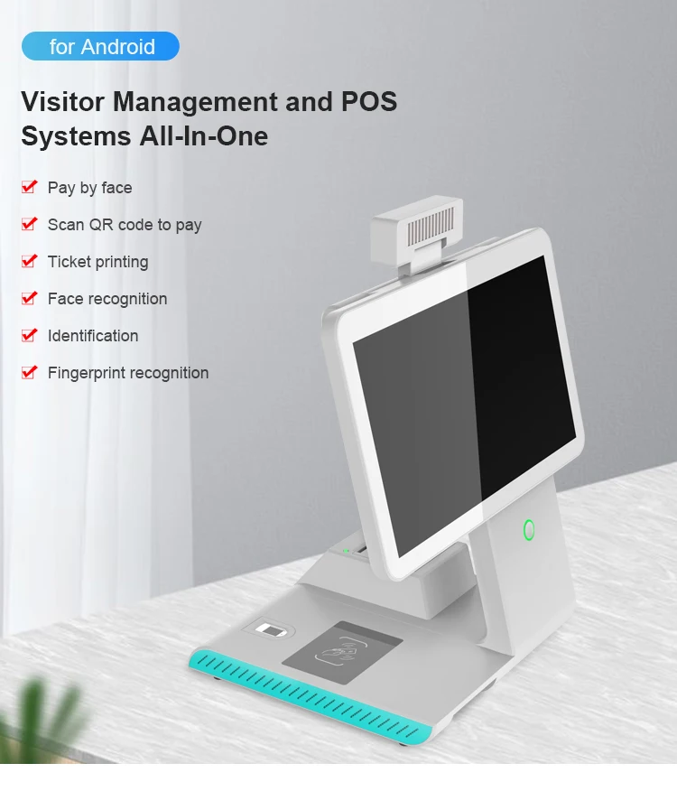 10.1 inch touch display store cash register single screen cash register all-in-one machine  self-service inquiry machine