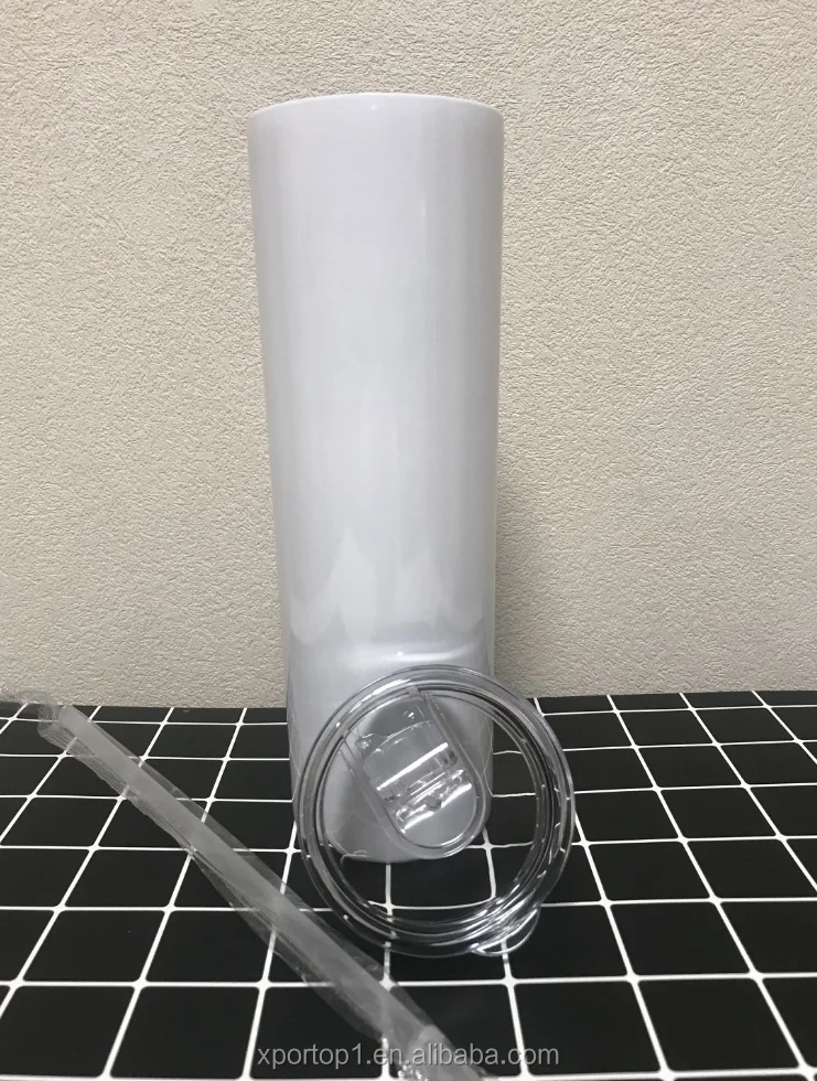 
Best Sales 20/30 oz double wall insulated mugs with slide lid and straw sublimation blank skinnies tumbler 