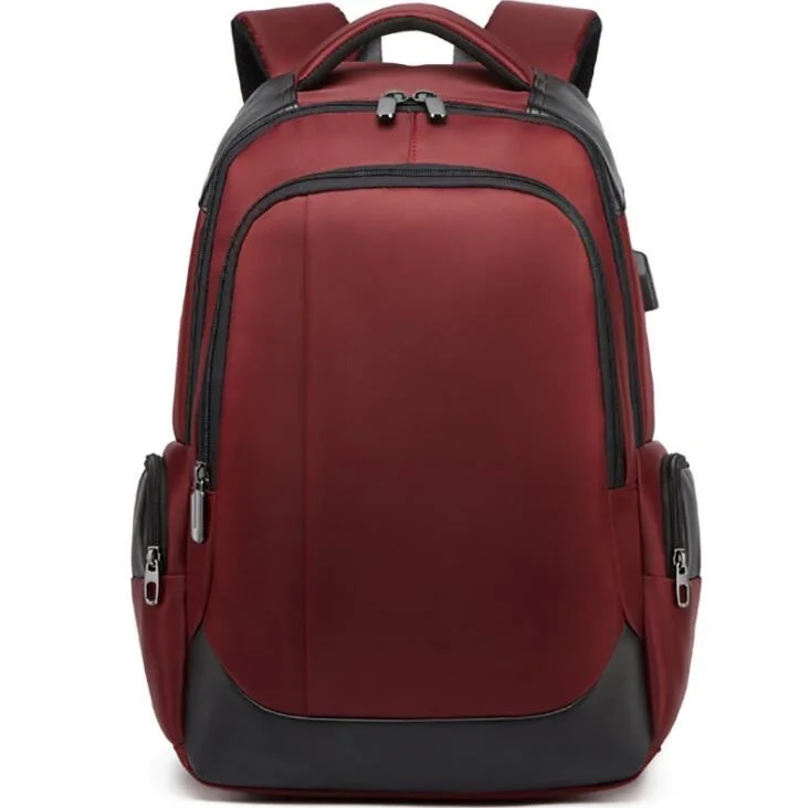 GU Factory wholesale travel custom backpack with USB charging port waterproof backpack traveling bags china supplier alibaba