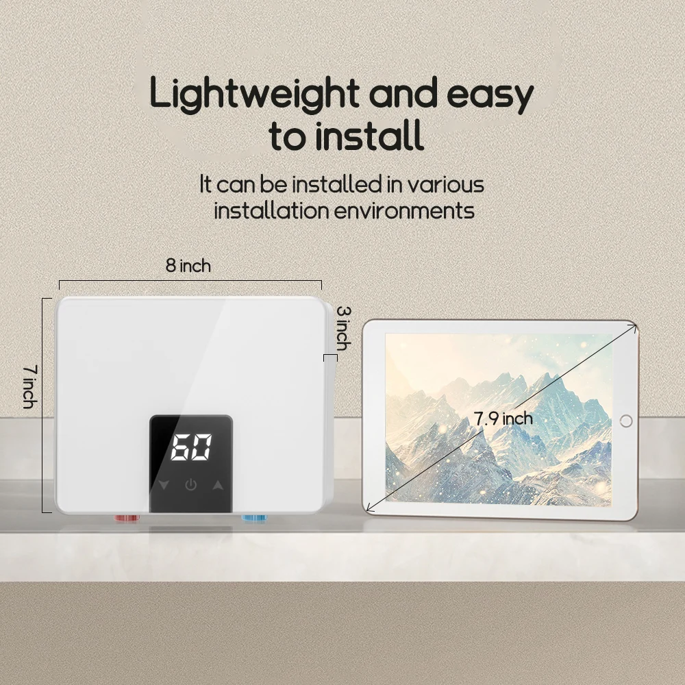 kitchen hot Electric water heater Cheap Hot selling Instant for Shower Water Heater Tankless Water Heater Bathroom
