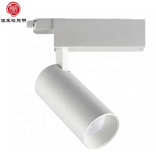 Led Commercial Modern Shop Spotlight 4 Wire 20w 30w 40w Adjustable Dimmable Cob Track Light