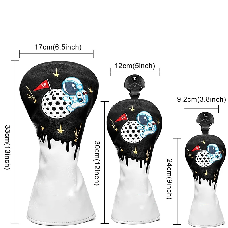 Blank Golf Head Covers Set for Personalized Embroidery Designs