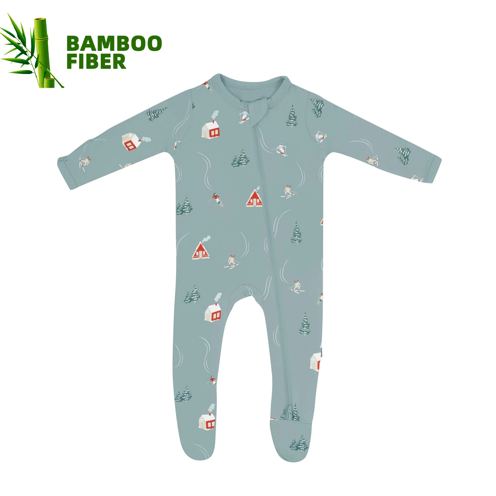 newborn 9 months spring long sleeve sleeper Clothes infant boy bamboo pajamas baby girl romper