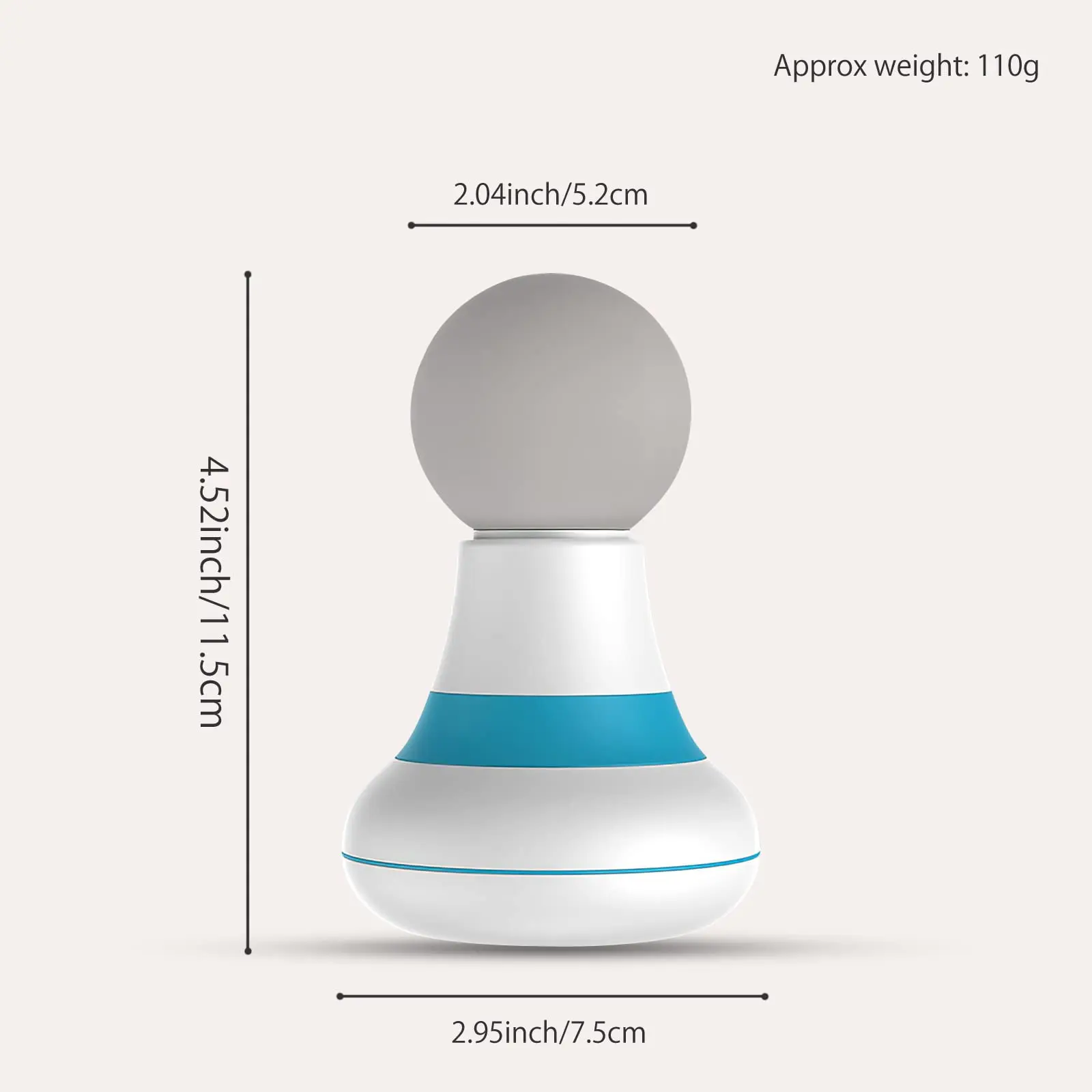 Portable Pleasure USB Rechargeable Mini Massager for Women 6 Speeds of Head and Neck Bliss