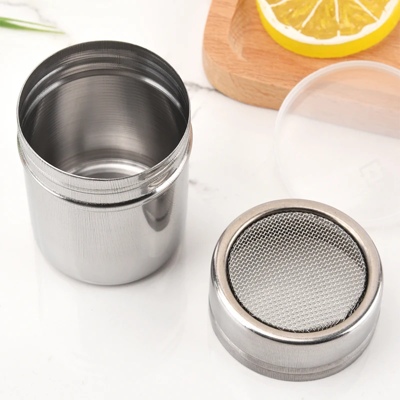 Hot Sale Baking Tools Stainless Steel Cocoa Chocolate Shaker Powder Coffee Sifter Kitchen Salt Pepper Shaker