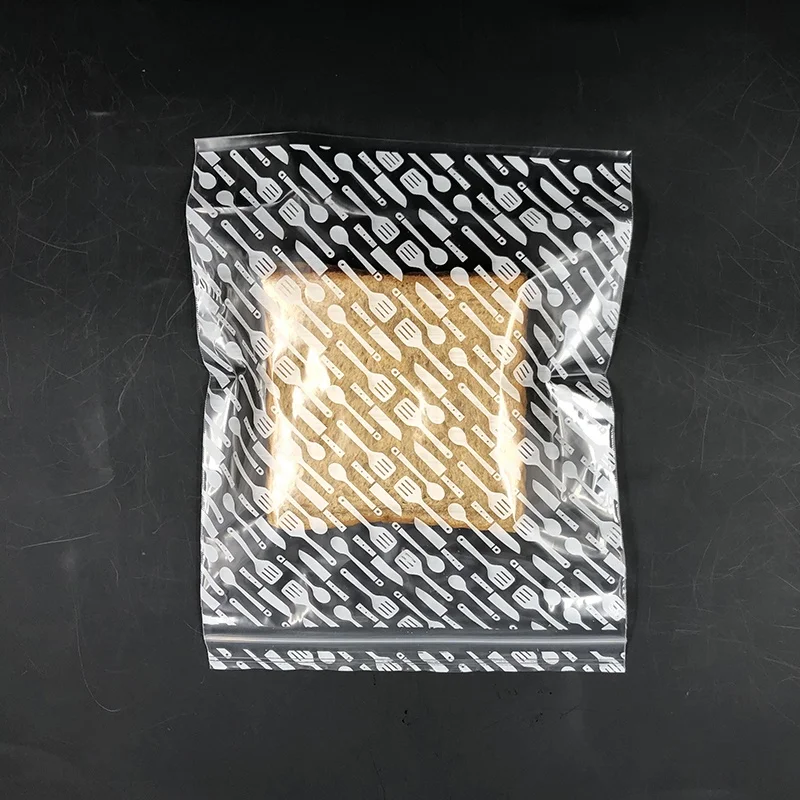 China supplier factory Custom pattern Reusable  Resealable Plastic Food Storage Ziplock Bag