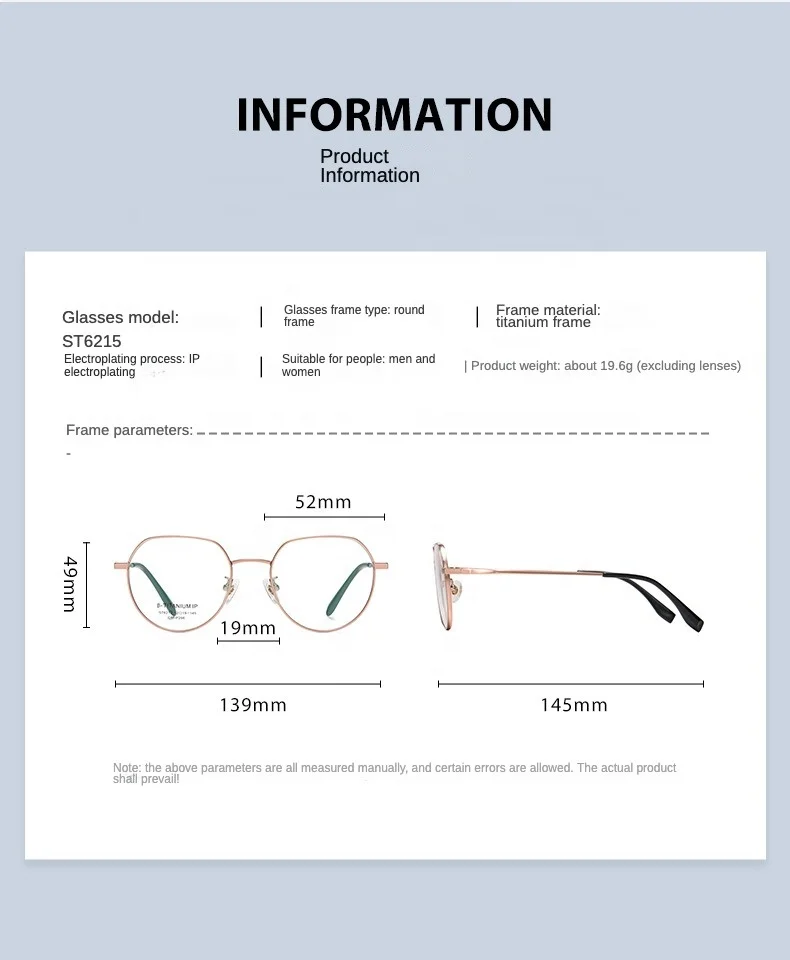 2023 Newest Design Hot Selling Anti-blue Light Glasses Optical Glasses Classical Titanium Metal Frame For Men Women Light Weight