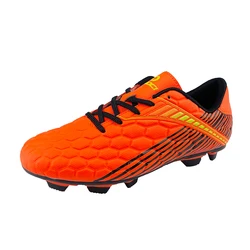 hot sale 28-35 size wholesale kids football shoes kids shoes artificial leather material