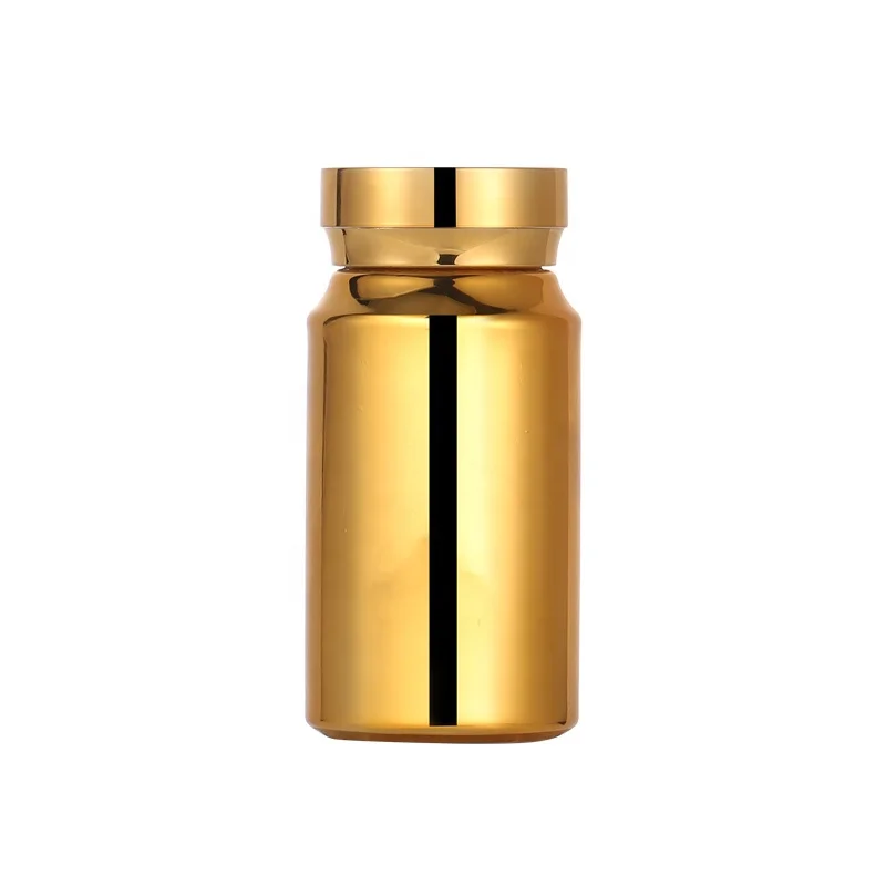 80ml 120ml 150ml 4OZ Gold Plating Empty Bottle Powder Pill Capsule Tablets Candy Bath Salt With Sealing Paste Empty Container