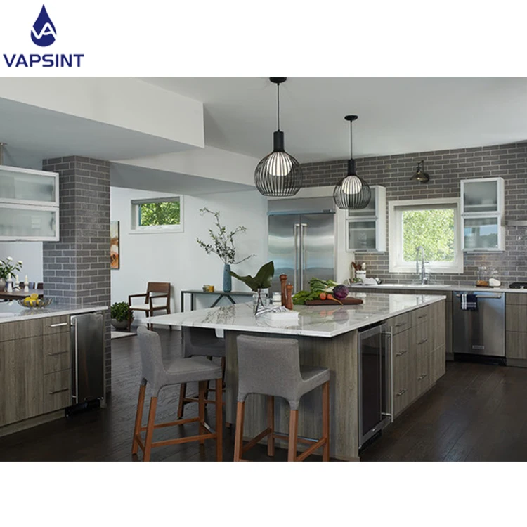 
Factory direct customized cuisine complete design melamine kitchen furniture 