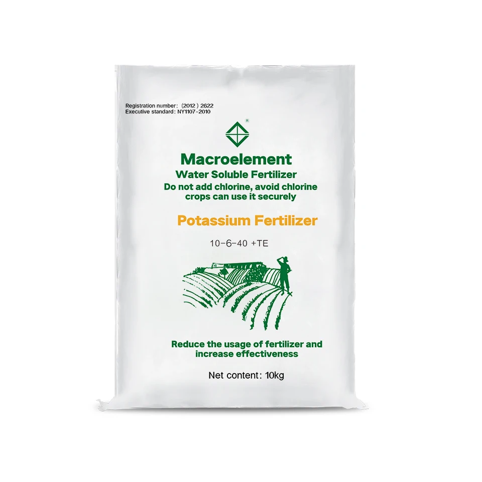 High Potassium Organic NPK Water Soluble Fertilizer 10-6-40 Potash Fertilizer White Powder