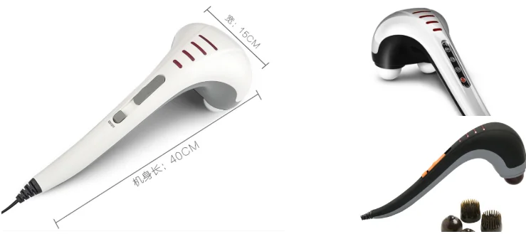 LUYAO LY-627A Wholesale dual-head portable handheld electrical body massage apparatus