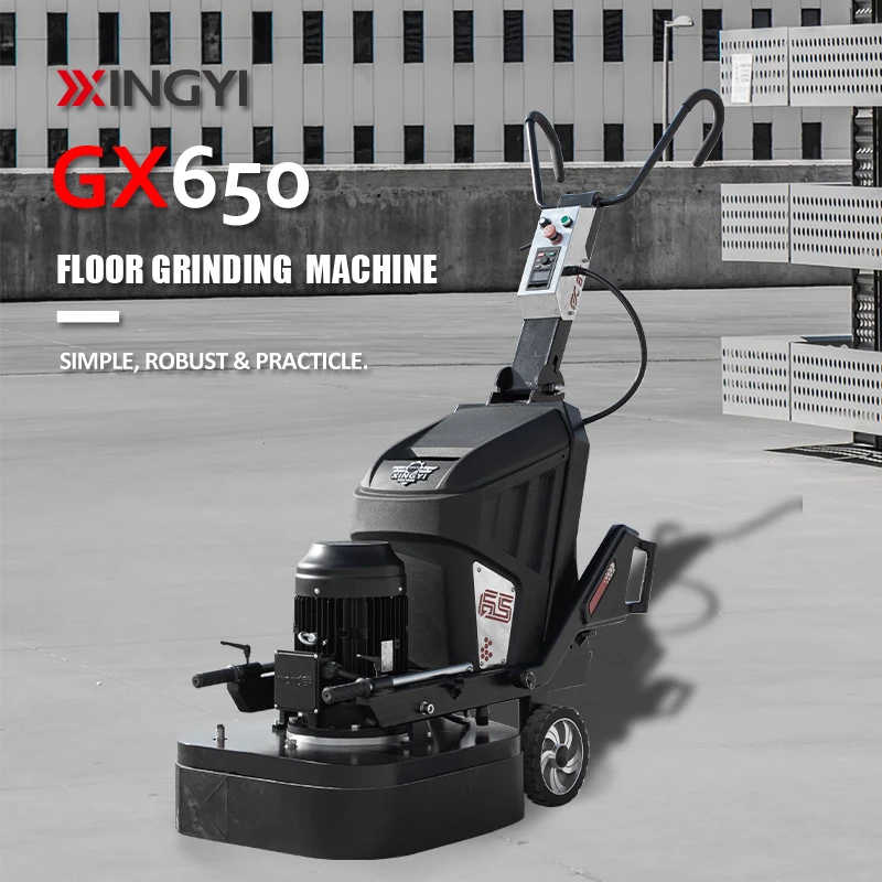 XINGYI GX650 Hervy Duty 220V 380V 4 Head 9.5KW 25 Inch Walk Behind Epoxy Terrazzo Floor Grinding Machine Concrete Grinder