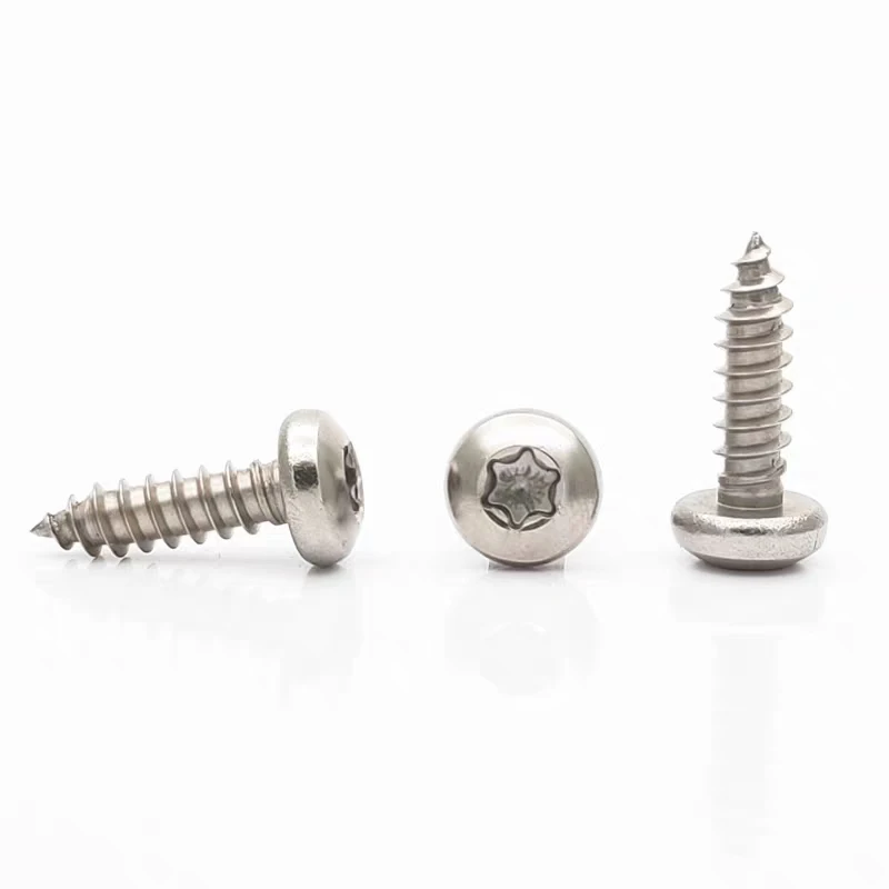 Factory Wholesale Price ST3.9 ST4.8 Stainless Steel Thread Forming Security Torx Button Head Self Tapping Screw