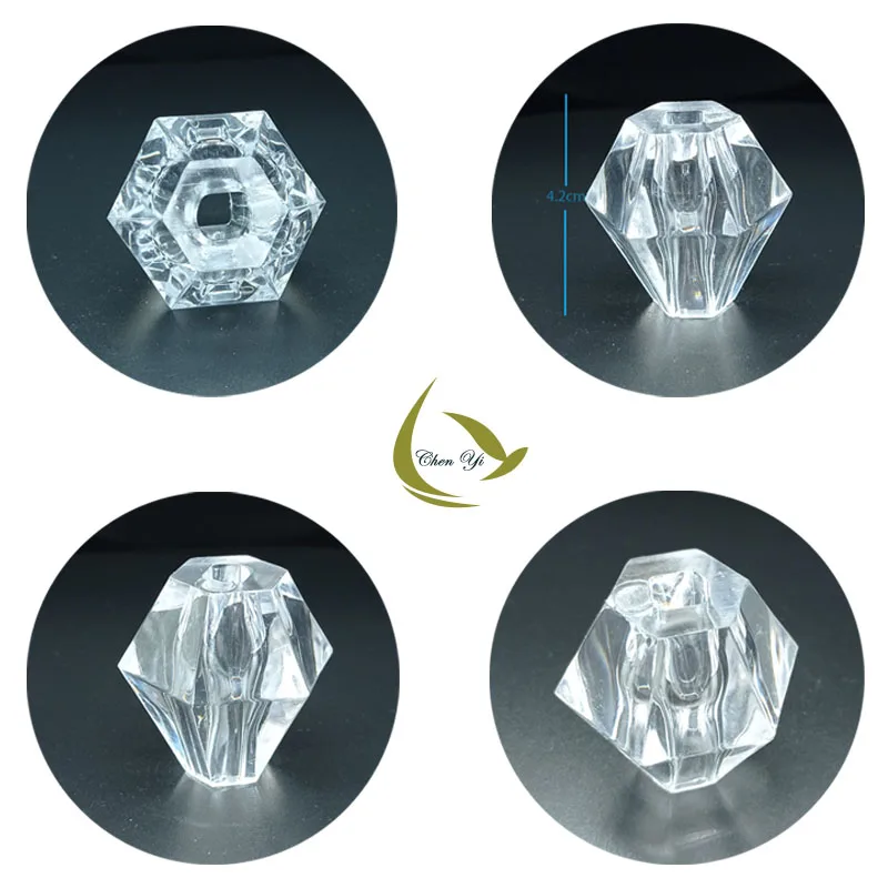 Factory price transparent PC heel high heels about 4.2m high