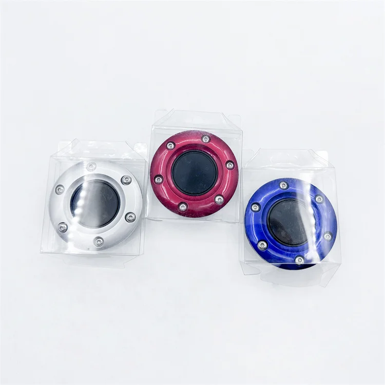 red blue silver aluminum alloy Horn Button For Steering Wheel