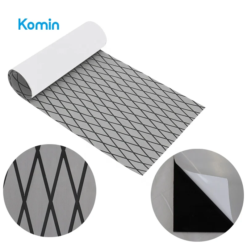 Komin Light Grey And Black Diamond Boat EVA Floor Marine Foam Decking