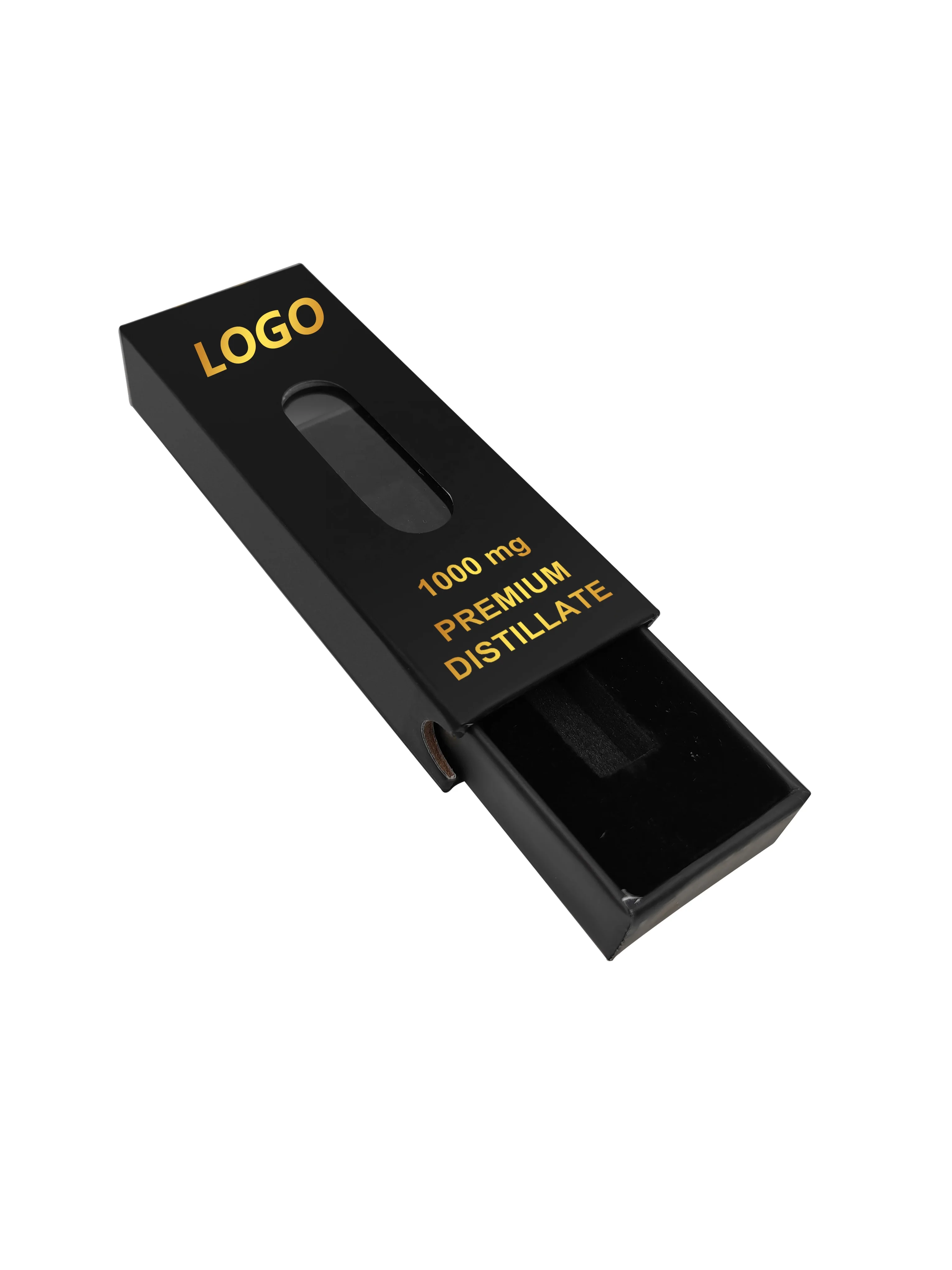 Makeon Custom Childproof Pull-out Drawer Cardboard Box with Foam Insert Luxury PrintLogo Unique OEM Paper Boxes Packaging