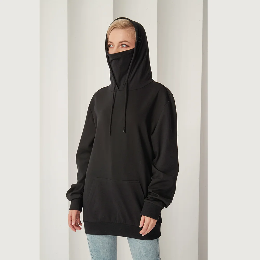 Anti Radiation hoodie with EMF shielding function made with silver fiber, with fabric before you mask