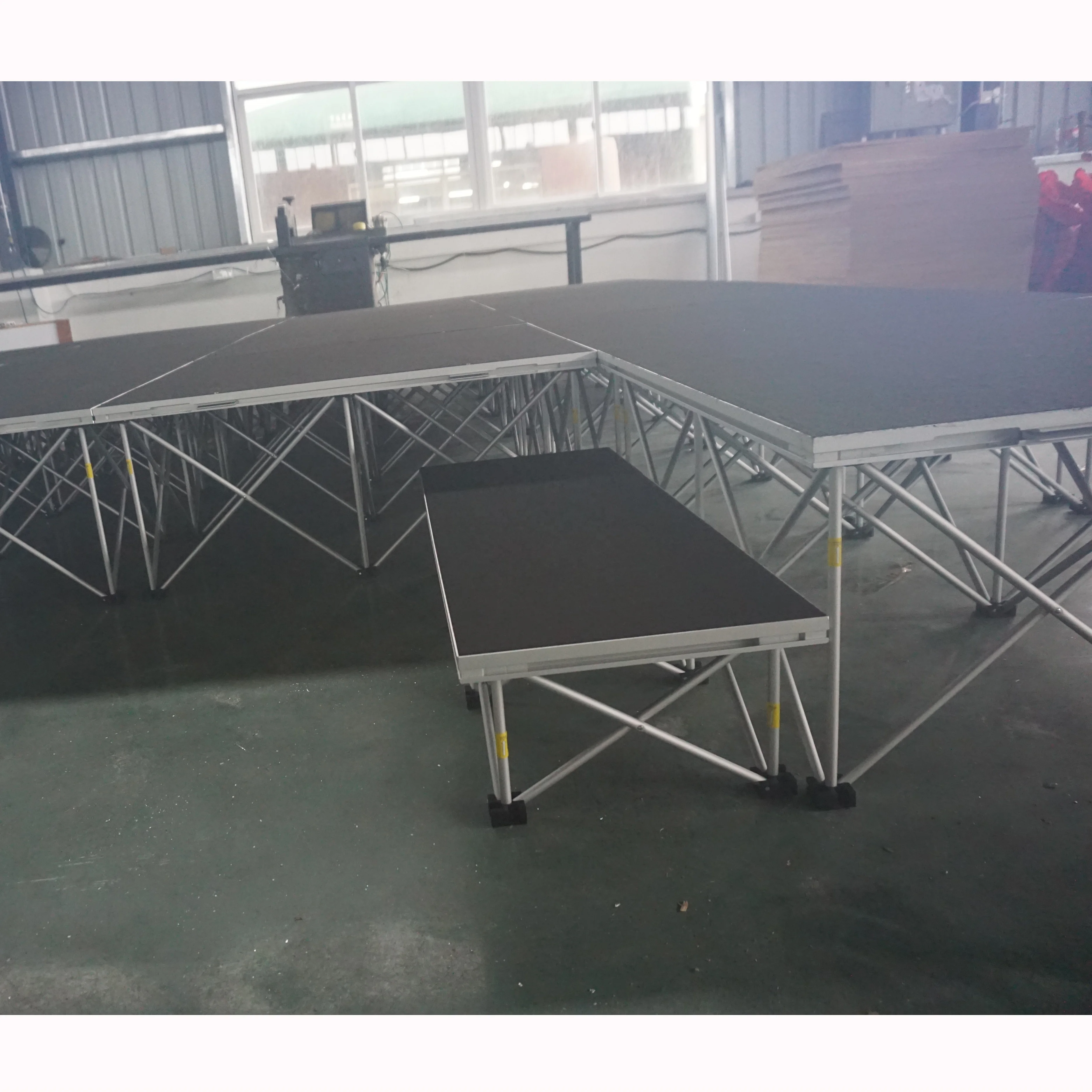 Aluminum assembling wooden stage portable catwalk folding stage