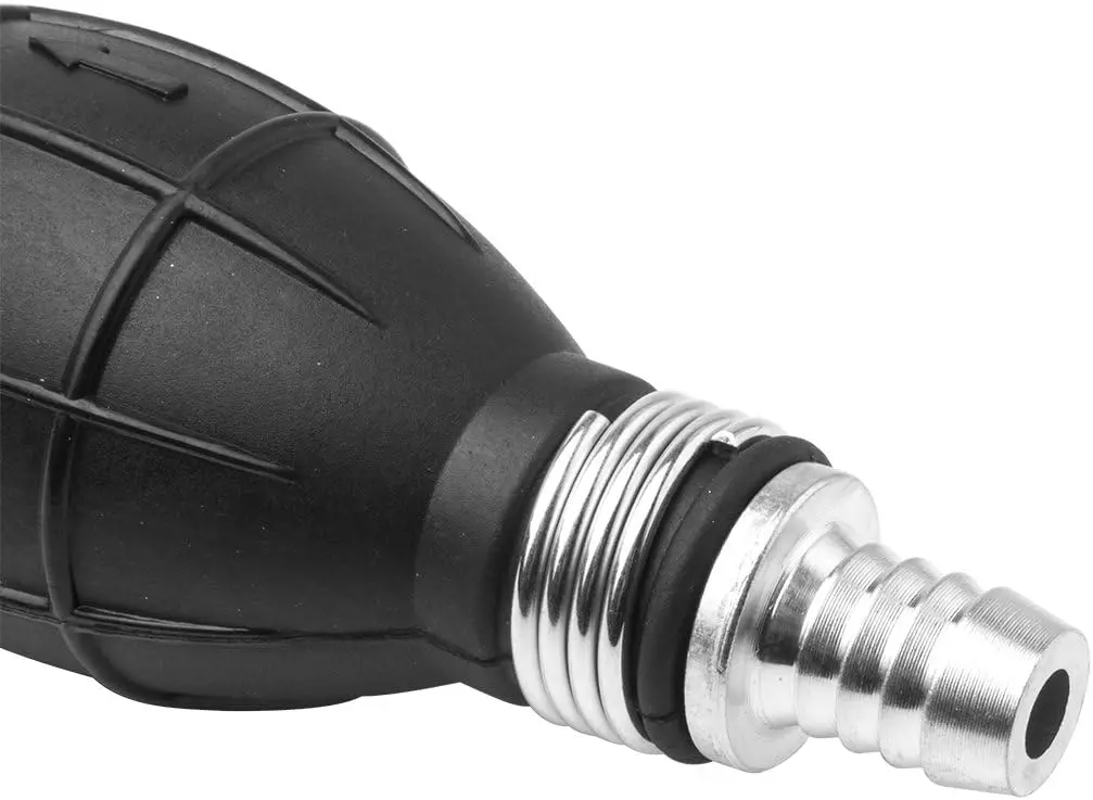 Rubber Silicone Fuel Pump Hand Primer Bulb Aluminum Manual Fuel Pump Hand Primer Oil Gasoline Petrol Diesel Liquid Transfer Pump