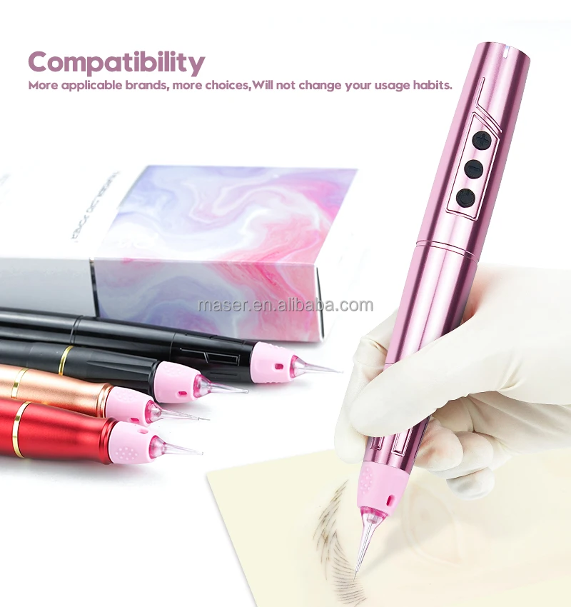 New Pink Thunderlord Universal Permanent Makeup Cartridge Needles With Membrane Eyebrow Microblading Agujas Tattoo Cartridge