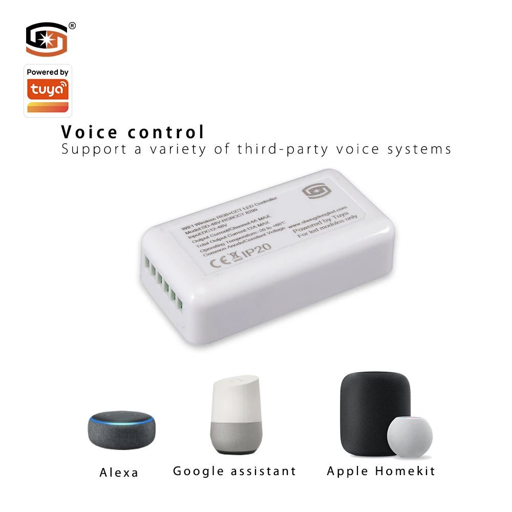 tuya smart WS2811 strip RGBCW wifi led matrix pixel controller lighting  smart solutions wireless rgb smart wifi controllers