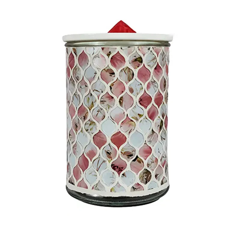 wax melt electric burner mosaic design candle wax warmer colorful wax melt electric burner for home decorate
