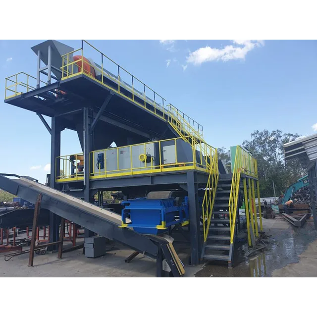 dismantling and shredding from waste car Zorba Scrap Sorting Machine  metal sorting lines for ferrous and non-ferrous materials