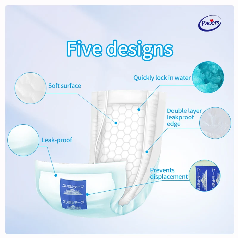 Large  Manufacturer in China  Adult Nappies  Breathable Adult  Nappies Disposable