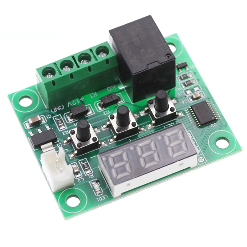 DC 12V W1209 светодиодный цифровой термостат контроль температуры термометр термо контроллер модуль автоматического включения света NTC датчик прозрачный чехол коробка