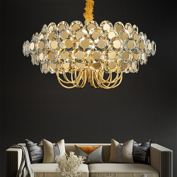 Pop Design Nordic Decorative Commercial Hotel House Gold LED Luxury Modern Chandelier Lamps