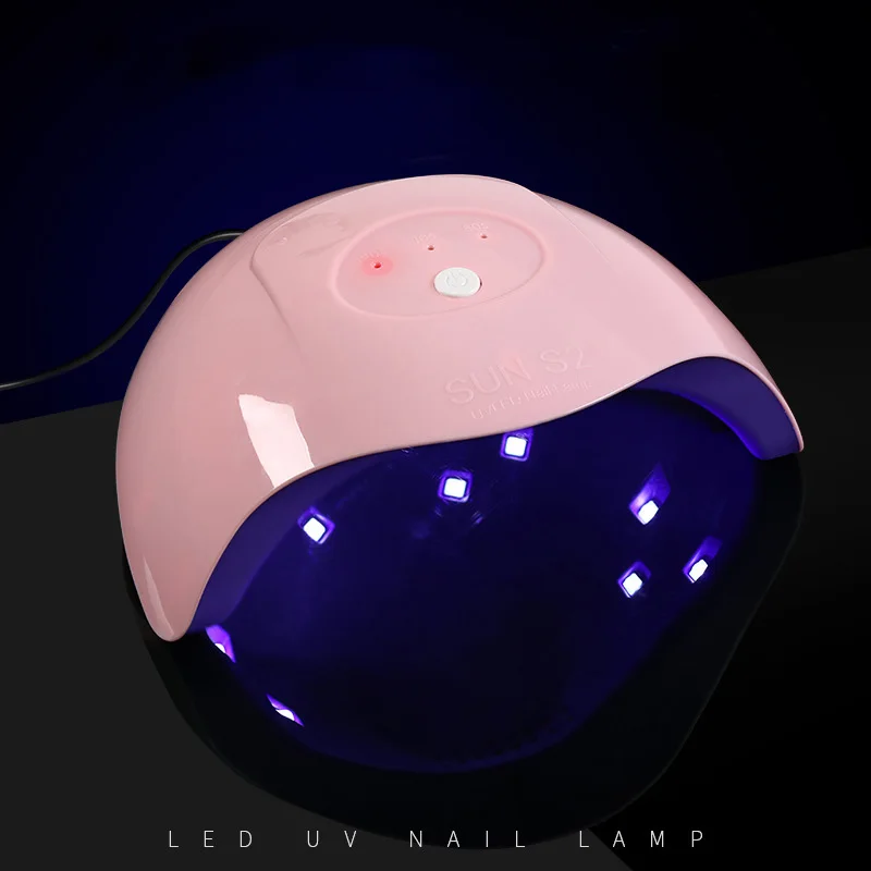 Wholesale 36W Pink UV Led Nail Lamp USB Power Up Half-Round Shape Gel Polish Drying Lamp for Nail Art