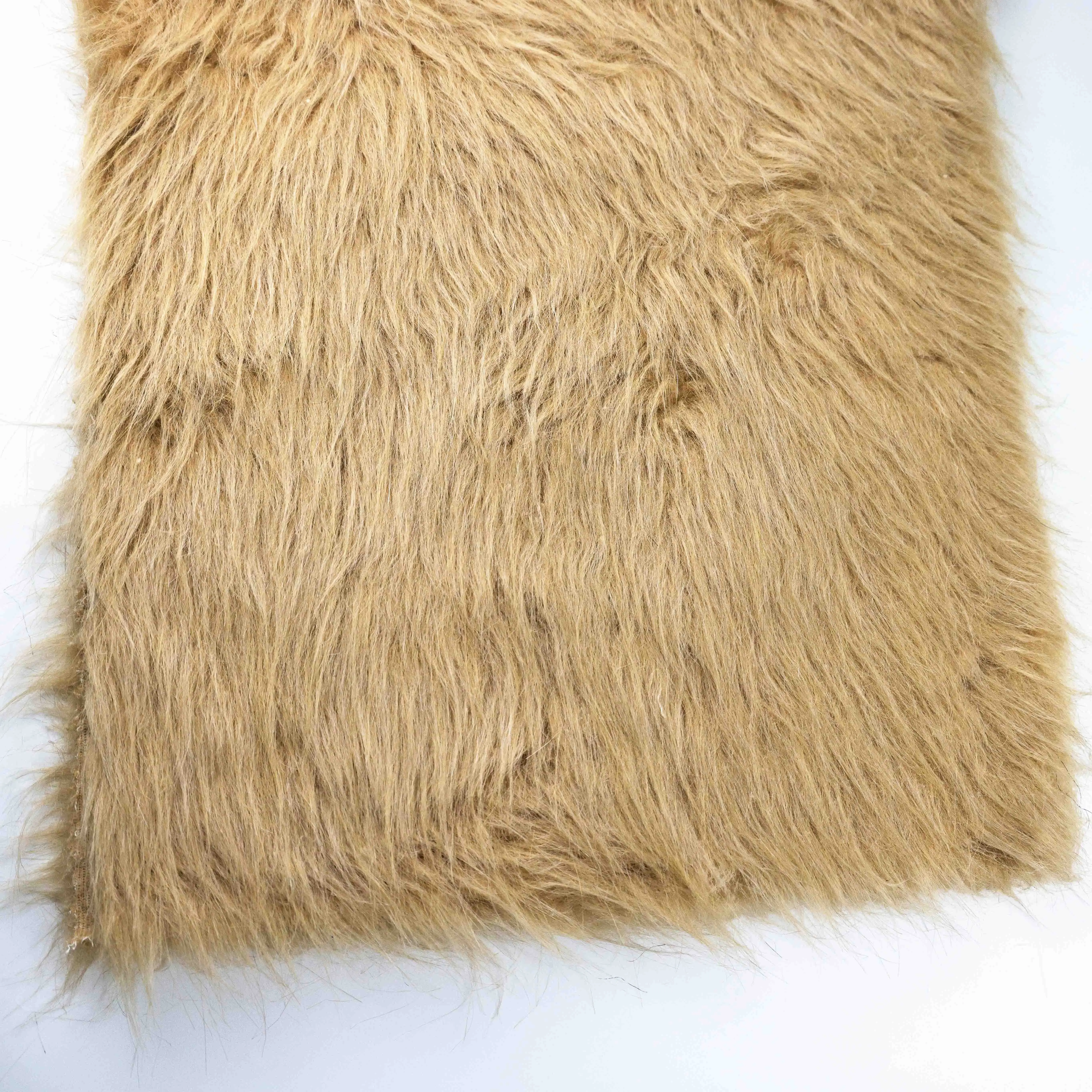 High Quality Faux Fur Fabric Fox Coat Jacket for Home Textile Garment